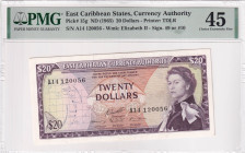 East Caribbean States, 20 Dollars, 1965, XF, p15g

Estimate: USD 150-300