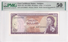 East Caribbean States, 20 Dollars, 1965, AUNC, p15h

Estimate: USD 100-200