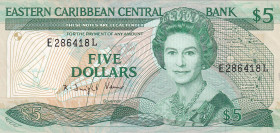 East Caribbean States, 5 Dollars, 1988/1993, XF, p22ı2

Estimate: USD 20-40