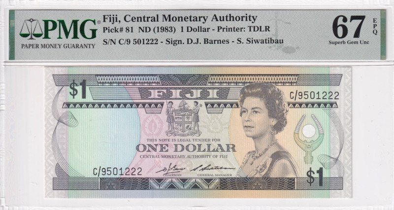 Fiji, 1 Dollar, 1983, UNC, p81

Estimate: USD 25-50