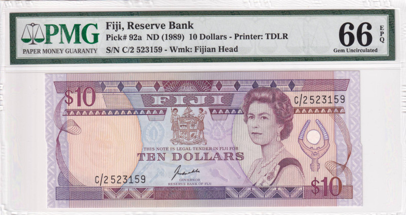 Fiji, 10 Dollars, 1989, UNC, p92a

Estimate: USD 100-200