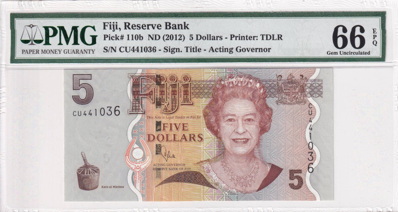 Fiji, 5 Dollars, 2012, UNC, p110b

Estimate: USD 30-60