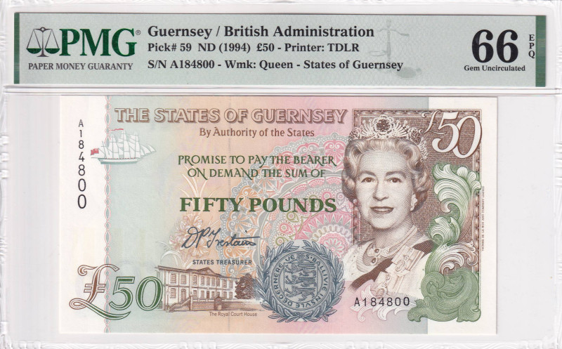 Guernsey, 50 Pounds, 1994, UNC, p59

Estimate: USD 150-300