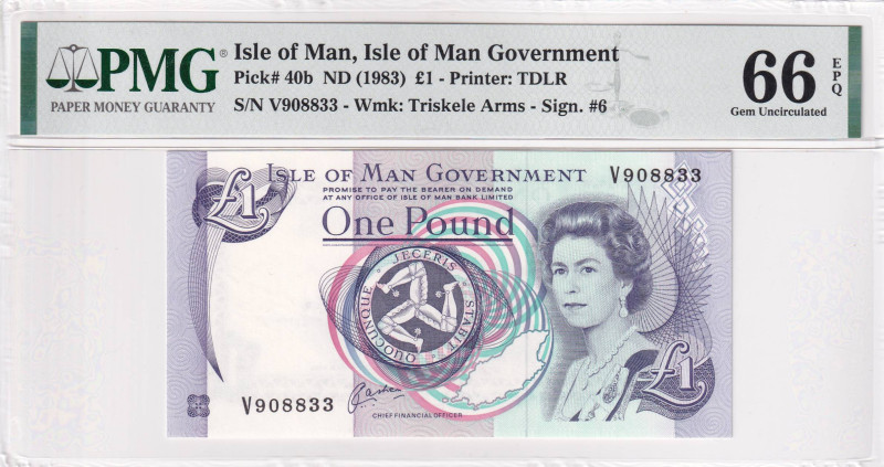 Isle of Man, 1 Pound, 1983, UNC, p40b

Estimate: USD 50-100