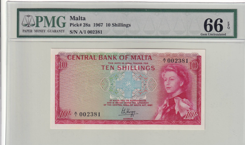 Malta, 1-1/2 Dollar, 1967, UNC, p28a

Estimate: USD 250-500