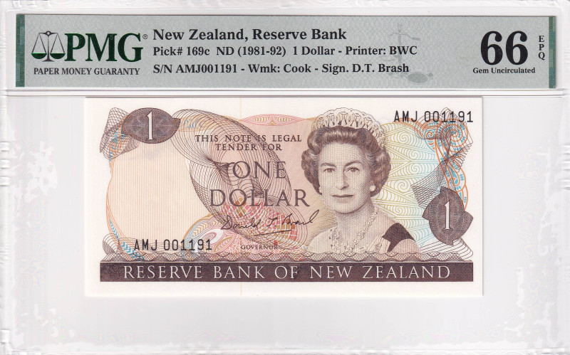 New Zealand, 1 Dollar, 1981/1992, UNC, p169c

Estimate: USD 25-50