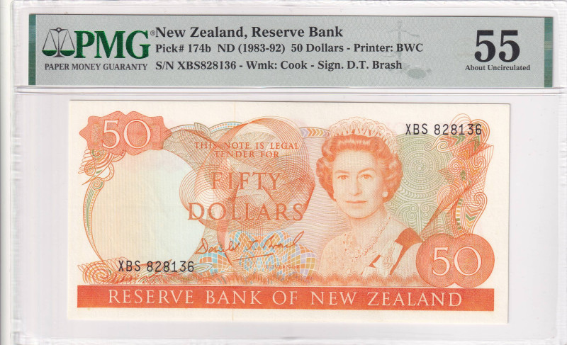 New Zealand, 50 Dollars, 1983/1992, AUNC, p174b

Estimate: USD 400-800