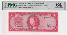 Trinidad & Tobago, 1 Dollar, 1964, UNC, p26c

Estimate: USD 100-200