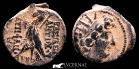 Antiochos VIII Gryptos Æ Bronze Unit 5.73 g. 19 mm. Antioch 121-97 AD gVF