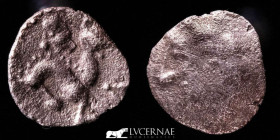 Celtic in central Gaul Silver Obol 0,40 g. 9 mm. Gaul 80 B.C. Very fine
