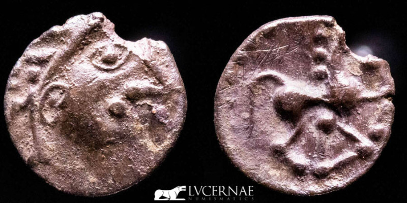 Central Europe, the Vindelici AR Obol. (0,43 g. 9 mm) Manching Type 2. 1st centu...
