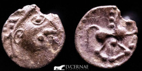 Celtic in central Gaul, Vindelici Silver Obol 0,43 g. 9 mm Gaul 1st Century BC. Very fine