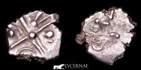 Celtic, Gallia - Cadurques Silver Square Drachm 2.78 g. 15 mm. Gaul 125-52 BC Good very fine