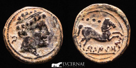 Beligiom Bronze Quadrans 3,53 g., 17 mm. Belchite (Zaragoza) 120-20 B.C. gVF