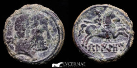 Beligiom Bronze As 9,66 g, 24 mm Belchite (Zaragoza) 120-20 B.C. gVF