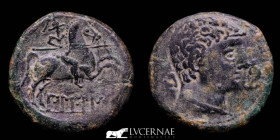 Bilbilis Bronze As 15,70 g, 27 mm Bilbilis (Calatayud, Zaragoza) 120-80 B.C. Good Fine