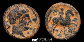 Bolskan, Ancient Hispania Bronze As 11,30 g. 25 mm. Bolskan 120-80 B.C. Fine