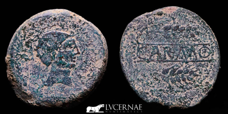 Ancient Hispania - Carmo (actually Carmona, Sevilla). Bronze As (28,14 g., 37 mm...