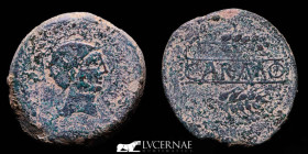 Carmo, ancient Hispania Bronze As 28,14 g., 37 mm. Carmona - Sevilla 200-150 BC. GVF