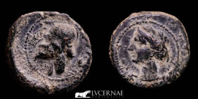 Cartaghinians Bronze 1/4 Calco 1,92 g., 14 mm. Hispania 218-210 BC Good very fine (MBC)