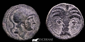 Carthaginians in Hispania Bronze calco 4,75 g. 20 mm. Military mint 220-215 B.C. Good very fine