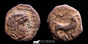 Castulo-Obulco, rare Bronze As 4,63 g. 18 mm. Obulco (Porcuna, Jaen) 180 B.C gVF