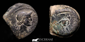 Corduba Bronze Semis 10,70 g, 24 mm. Corduba 44-45 B.C. Good very fine