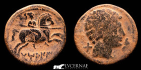Damaniu Bronze As 7,91 g. 25 mm. Hispania, Huete (Cuenca) 120-80 B.C. gVF