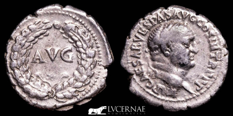 Roman Empire - Vespasian (AD 69 - 79) - Silver denarius (3,27 g. 18 mm.) - From ...