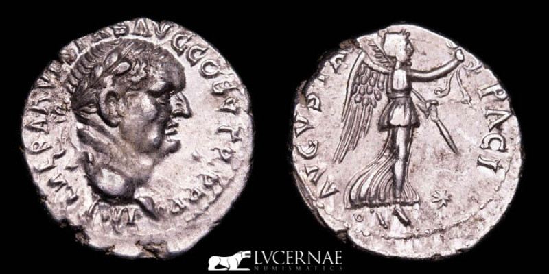 Roman Empire - Vespasian (AD 69 - 79) - Silver denarius (3,38 g. 17 mm.) - From ...