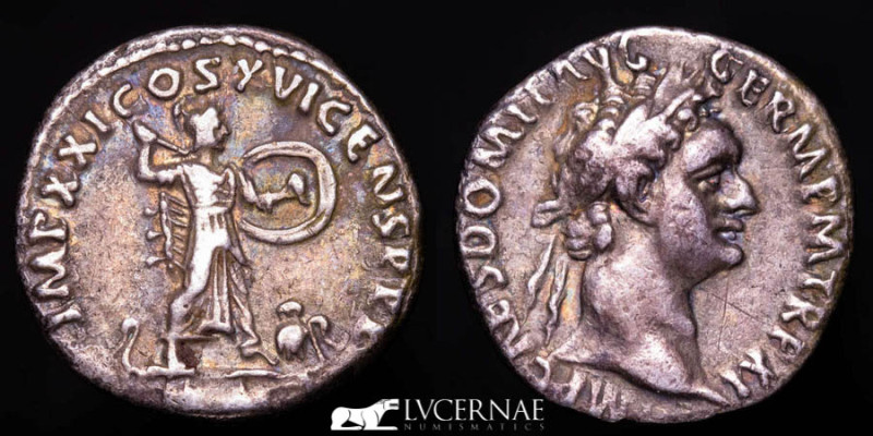 Roman Empire - Domitian (81-96 A.D.) 
Silver denarius, (3.10 g., 19 mm.) Rome mi...