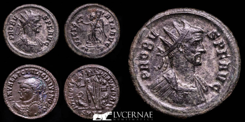 Lot comprising two (2), antoninianus & follis

1.- Probus AE antoninianus. Rome ...