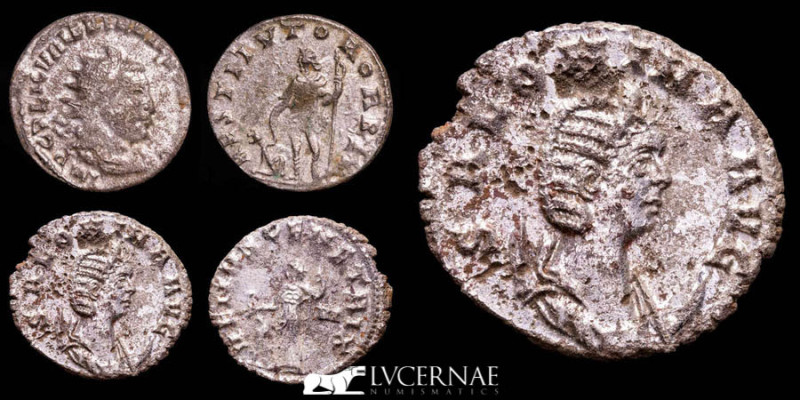 Roman Empire:

Salonina during the Gallienus joint reign (253-260 A.D.) Silvered...