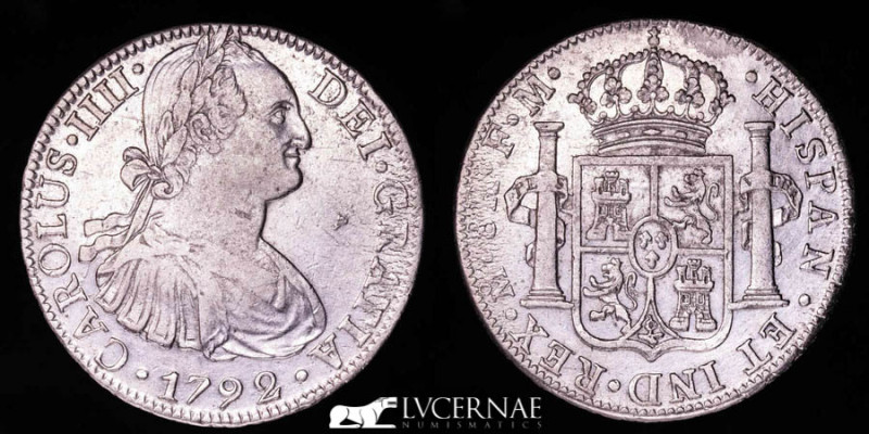 Spain - Carlos IV (1788-1808) - Silver 8 Reales (26,80 g. 39 mm.) - Minted in Me...