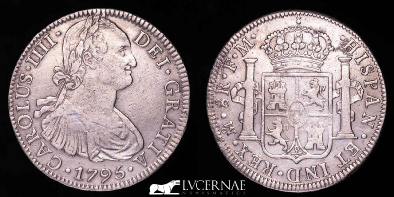 Spain - Carlos IV (1788-1808) - Silver 8 Reales (25,79 g. 39 mm.) - Minted in Me...