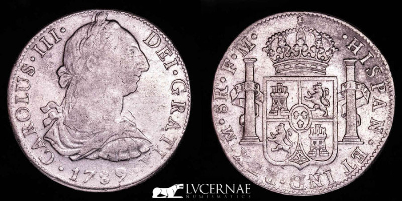 Spain - Carlos III (1759-1788) 8 Reales silver coin (26.66 g. 39 mm.), minted in...