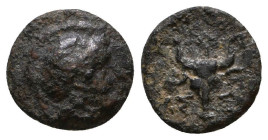Greek Coins. 4th - 1st century B.C. AE
Reference:
Condition: Very Fine

Weight:1.1g
