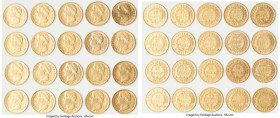 Napoleon 20-Piece Lot of Uncertified gold 20 Francs 1810-A, As pictured. Total AGW 3.734 oz. HID09801242017 © 2024 Heritage Auctions | All Rights Rese...