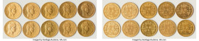 Charles X 10-Piece Lot of Uncertified Assorted gold 40 Francs, Dates varied, as pictured. Total AGW 3.734 oz. HID09801242017 © 2024 Heritage Auctions ...
