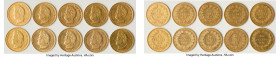Louis Philippe I 10-Piece Lof of Uncertified Assorted gold 40 Francs, As pictured. Total AGW 3.734 oz. HID09801242017 © 2024 Heritage Auctions | All R...