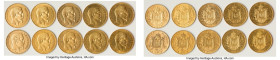 Napoleon III 10-Piece Lot of Uncertified Assorted gold 50 Francs, As pictured. Total AGW 4.667 oz. HID09801242017 © 2024 Heritage Auctions | All Right...