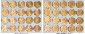 Republic 20-Piece Lot of Uncertified gold 20 Francs 1878-A, As pictured. Total AGW 3.734 oz. HID09801242017 © 2024 Heritage Auctions | All Rights Rese...