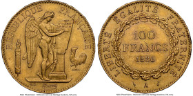 Republic 4-Piece Lot of Certified Assorted gold 100 Francs NGC, 1) Republic gold 100 Francs 1886-A UNC Details (Reverse Rim Damage) NGC 2) Republic go...