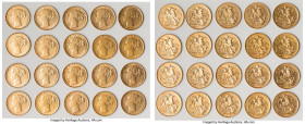 Victoria 20-Piece Lot of Uncertified Assorted gold Sovereigns, As pictured. Total AGW 4.71 oz. HID09801242017 © 2024 Heritage Auctions | All Rights Re...
