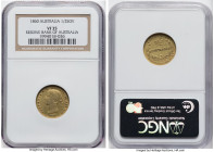 Victoria gold 1/2 Sovereign 1860-SYDNEY VF35 NGC, Sydney mint, KM3, Marsh-385 (R). A solid gently circulated example of this second-lowest mintage dat...