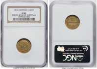 Victoria gold 1/2 Sovereign 1865-SYDNEY XF45 NGC, Sydney mint, KM3, Marsh-390 (R2). A rare occurrence in the marketplace in this grade designation. Ex...
