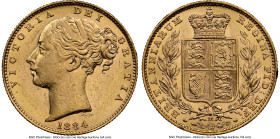 Victoria gold "Shield" Sovereign 1884-M MS62 NGC, Melbourne mint, KM6, S-3854A. HID09801242017 © 2024 Heritage Auctions | All Rights Reserved
