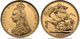 Victoria gold Sovereign 1890-S MS63 NGC, Sydney mint, KM10, S-3868B. HID09801242017 © 2024 Heritage Auctions | All Rights Reserved