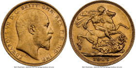Edward VII gold Sovereign 1905-S AU58 NGC, Sydney mint, KM15, S-3973. HID09801242017 © 2024 Heritage Auctions | All Rights Reserved