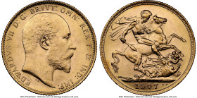 Edward VII gold Sovereign 1907-M MS63 NGC, Melbourne mint, KM15, S-3971. HID09801242017 © 2024 Heritage Auctions | All Rights Reserved